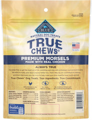 True Chews - Blue Buffalo True Chews Premium Morsels Natural Dog Treats, Chicken 11 oz bag