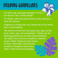 Tiki Cat Luau Shredded Meat, Ahi Tuna & Mackerel Recipe in Tuna Consumme, Grain-Free Balanced Nutrition Wet Canned Cat Food, For All Life Stages,