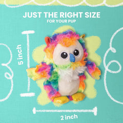 Snugarooz Baby Hootie The Owl Dog Toy Dog Toy with Repair Patch – Soft Plush for Engaging –Crinkle & Squeak – Endless Fun for Small Dogs and Puppies