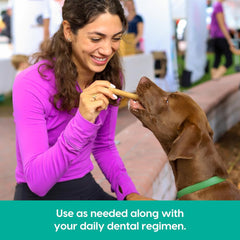 ARK NATURALS Breath Bursts Brushless Toothpaste, Dog Dental Sticks for Large Breeds, Unique Texture Helps Clean Teeth & Freshen Breath, Peppermint