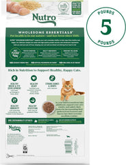 Nutro Wholesome Essentials Natural Dry Cat Food Kitten Formula Chicken & Brown Rice, 5 lb. Bag