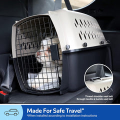Petmate Vari Dog Kennel - Portable Crate for Pets - Airline-Friendly Pet Carrier - Durable Plastic Shell - For Home and Travel - Made in USA
