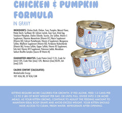 Weruva Kitten, Chicken & Pumpkin Formula in Gravy 3-oz Pouch(Pack of 12)