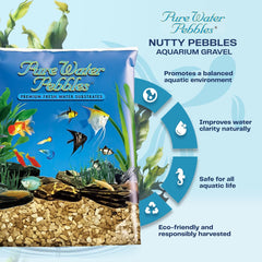 Fresh Nutty Aquarium Gravel - Non-Toxic, Colorfast, Vibrant Substrate for Aquariums, Terrariums, Ponds & Crafts