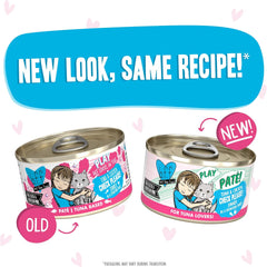 Weruva B.F.F. Play - Best Feline Friend Paté Lovers, Aw Yeah!, Tuna & Chicken Check Please! with Tuna & Chicken