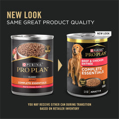 Purina Pro Plan Complete Essentials Beef and Rice Entree Dog Food