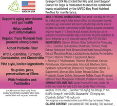 Evanger's EVX Restricted Diet: Hip and Joint and Senior Support Canned Dog Food - 12, 12.5 oz Cans