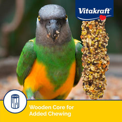 Vitakraft Crunch Sticks Parrot Treat - Apple and Honey - Pet Bird Treat Toy