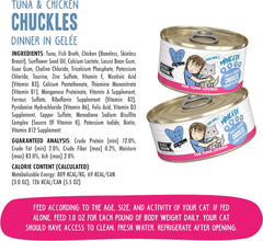 Weruva Best Feline Friend (B.F.F.) Tuna & Chicken Chuckles with Tuna & Chicken in Gelée Cat Food