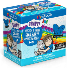 Weruva B.F.F. OMG - Best Feline Friend Oh My Gravy!, Ciao Baby! with Chicken & Shrimp in Gravy Cat Food