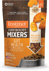 Instinct Raw Boost Mixers, Freeze Dried Dog Food Topper with Functional Ingredients, Grain Free, Real Chicken - Gut Health