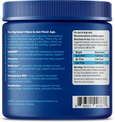 Zesty Paws Mobility Bites Joint Supplement for Dogs - Soft Chews with Glucosamine for Dogs, Chondroitin, & MSM + Vitamins C and E - Adv Chicken - 90 Count