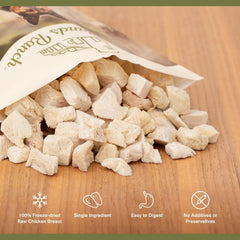 Superfood Bite, Freeze-Dried Raw Dog Treats - Protein Rich, Train & Reward, Traceable Single Ingredient by Katherine Heigl (Chicken Breast)