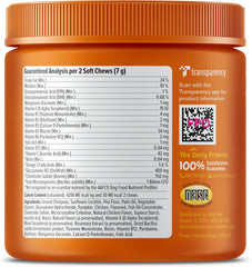 Zesty Paws Multivitamin Treats for Dogs - Glucosamine Chondroitin for Joint Support + Digestive Enzymes & Probiotics - Grain Free Dog Vitamin for Skin & Coat + Immune Health - Chicken Flavor - 90ct