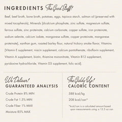 Fromm Diner Breakfast Sam's Steak & Eggs Beef & Eggs Recipe in Gravy Dog Food - Premium Wet Dog Food - Beef Recipe - Case of 12 Cans