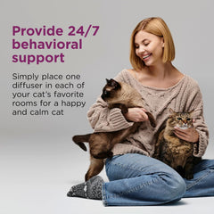 Comfort Zone Savings Kit; 2 Multicat Diffusers & 2 Refills; Cat Calming Pheromone; Reduce Stress, Aggression, Fighting, Urine Marking, Scratching