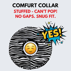 Comfurt - Comfort Collar by Comfurt Collar - Cheetah Print - Pet Recovery Collar for Dogs, Cats, & Rabbits - Protective Soft Stuffed Pet Collar, Adjustable, Leash Attachment, Post Surgery Cone Alternative
