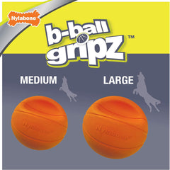 Nylabone Power Play Dog Basketball B-Ball Gripz Basketball Large