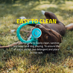 Playology Dri-Tech Ring Peanut Butter Dog Toy, Large