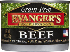 Evanger'S Super Premium 100% Beef For Dogs, 6 oz, Case Of 24