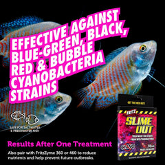 Fritz Aquatics Slime Out Treatment for Stains from Red Cyanobacteria in Fresh or Saltwater Aquariums