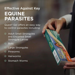 Quest Gel Moxidectin Horse Dewormer, Early Grazing Season recommended for Horses and Ponies 6 months and older, 0.5oz Sure-Dial Syringe
