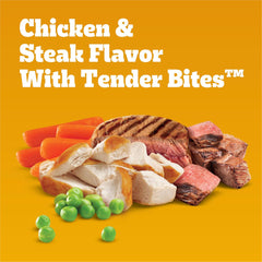 Pedigree With Tender Bites for Small Dogs Adult Dry Dog Food, Chicken and Steak Flavor