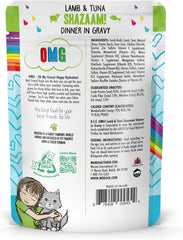 Weruva B.F.F. OMG - Best Feline Friend Oh My Gravy!, Shazaam! with Lamb & Tuna in Gravy Cat Food