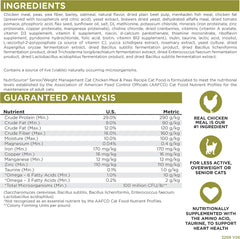 NutriSource Cat Senior Weight Management - Chicken meal & Peas 16lb
