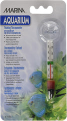 Marina Floating Thermometer for Betta Fish Tank with Suction Cup, Aquarium Thermometer
