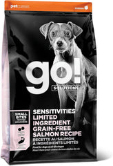 Go! Solutions Sensitivities Limited Ingredients, Grain-Free Dry Dog Food, Small Bites Salmon Recipe for Sensitive Stomach