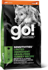 Go! Solutions Sensitivities Limited Ingredients, Grain-Free Dry Dog Food, Turkey Recipe for Sensitive Stomach