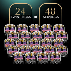 Sheba Perfect Portions Wet Cat Food Pate with Sustainable Salmon, 2.6 oz. Twin-Pack Trays (24 Count, 48 Servings)