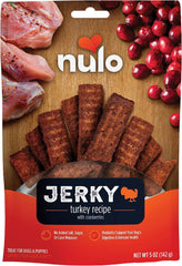 Nulo Premium Jerky Strips Dog Treats, Grain-Free High Protein Jerky Strips made with BC30 Probiotic to Support Digestive & Immune Health