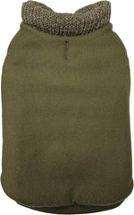 Fashion Pet Sweater Trim Puffy Coat/Dog Coat/Olive