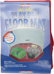 Marshall Pet Products Small Animal Play Pen Mat Red, 1ea/8 Panel