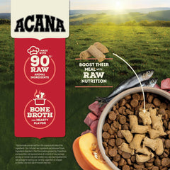 ACANA Freeze Dried Dog Food Meal & Topper, Grain Free High Protein Farm-Raised Beef Recipe
