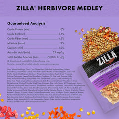 Zilla Pet Reptile Herbivore Food Medley Diet, 4 oz