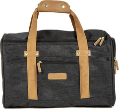 Sherpa Element Travel Pet Carrier, Airline Approved, Padded & Washable, Includes Mesh Windows & Spring Frame, Black and Tan, Large