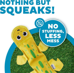 Outward Hound Fire Biterz Red Lizard Plush Firehose Material Interactive Dog Toy