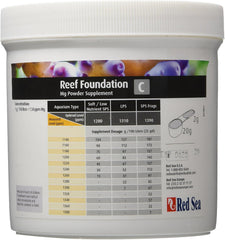 Red Sea Reef Foundation C Magnesium (Mg) Supplement, 1kg Powder - Maintains Magnesium Balance for Healthy Corals in Marine & Reef Aquariums