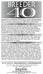 Pretty Bird Breeder Select Small Bird Food, 40 Lb.