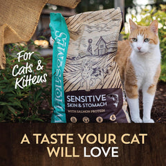 Sensitive Skin & Stomach with Salmon Protein & Ancient Grains Dry Food for Cats & Kittens 10 lb
