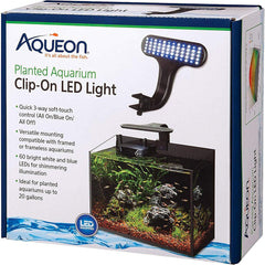 Aqueon Clip-On LED Aquarium Fish Tank Light for Planted Growing Plants for Up To 20 Gallon Aquariums