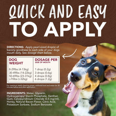 TropiClean Enticers Dog Teeth Cleaning Treat Gel | Smoked Bacon Flavored Dog Toothpaste Alternative| 2 oz