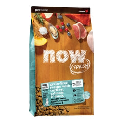 Now Fresh Grain-Free Large Breed Dry Dog Food with Turkey, Salmon & Duck Chicken-Free, Glucosamine & Chondroitin for Healthy Joints 25 lb