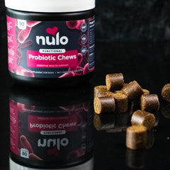 Nulo Functional Probiotics Dog Supplement, Made with prebiotic and probiotic to Help Support Dog Digestive and Bowel Health, 90 Soft Chews