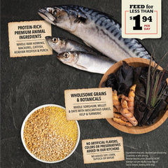 ACANA Wholesome Grains Dry Dog Food, Sea to Stream, Saltwater and Freshwater Fish & Grains Recipe