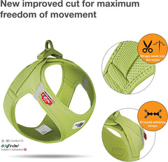 curli Vest Harness curli Clasp Air-Mesh Lime