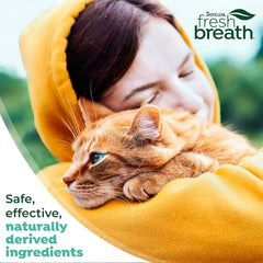 TropiClean Fresh Breath Toothbrush and Toothpaste Kit for Cats, Teeth Cleaning Kit for Plaque & Tartar Removal